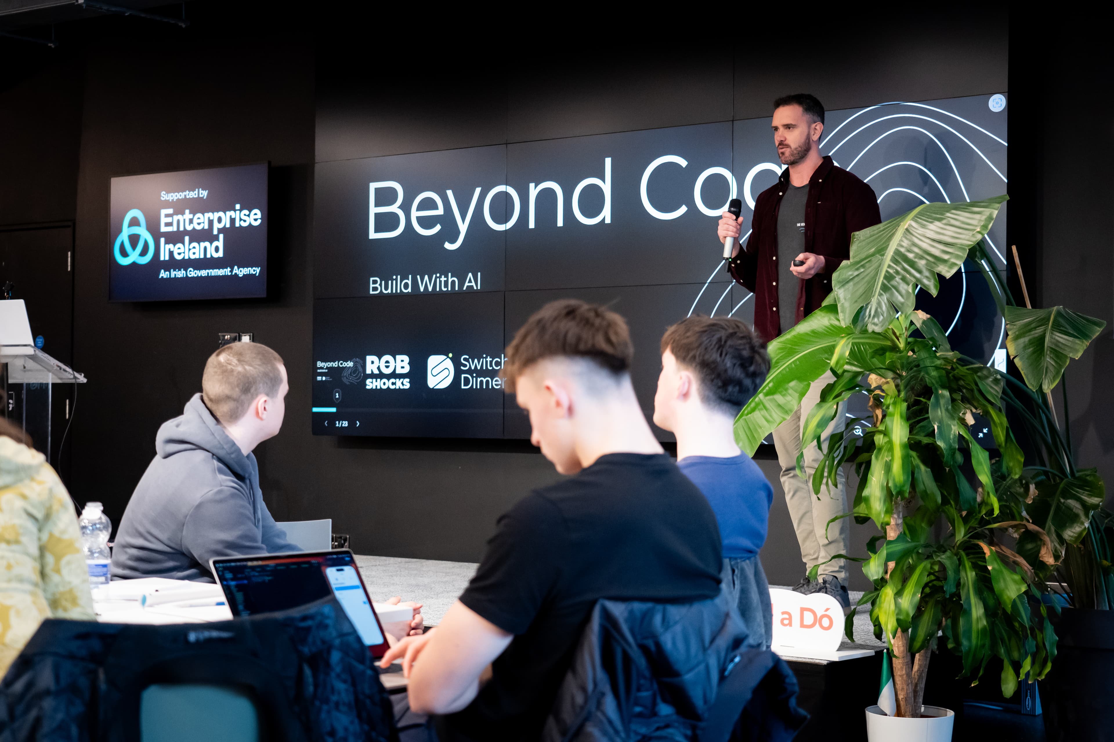 Rob teaching AI development